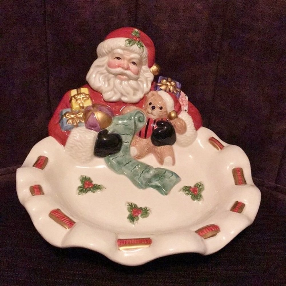 FITZ & FLOYD Vintage Toyland Potpourri/Candy Dish